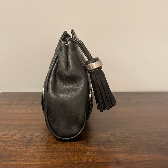 🖤 B. Makowsky black leather clutch - Picture 4 of 13